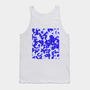 Abstract blue and white design water and ice Tank Top